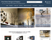 Tablet Screenshot of finehomedisplays.com